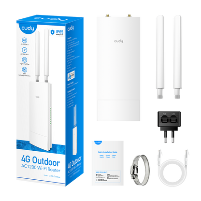 Outdoor/Indoor 4G Cat 6 AC1200 Wi-Fi Router, LT700 Outdoor 1.0