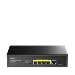 5-Port-Gigabit-PoE+-Switch mit 1 SFP-Steckplatz, GS1005PTS1 1.0