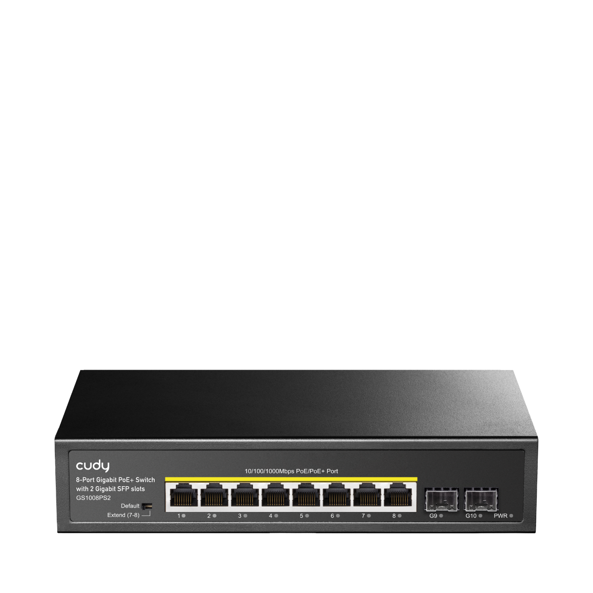 8-GbE PoE Switch with 2 Uplink SFP, GS1008PS2 1.0