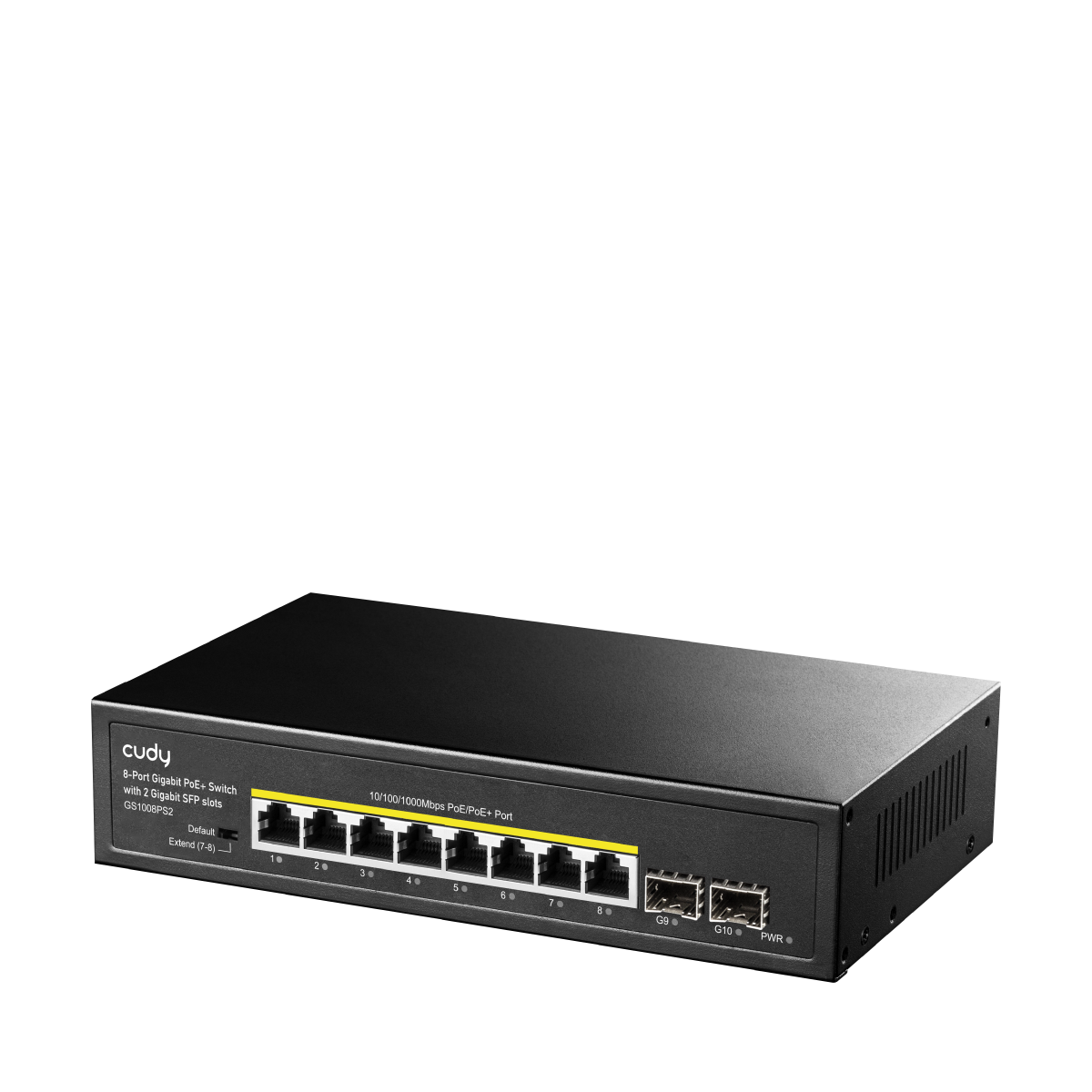 8-GbE PoE Switch with 2 Uplink SFP, GS1008PS2 1.0