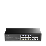 Conmutador Gigabit PoE+ de 8 puertos con 2 puertos de enlace ascendente Gigabit, GS1010P 1.0