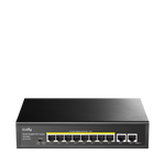 8-GbE PoE Switch with 2 Uplink GbE, GS1010PE 1.0