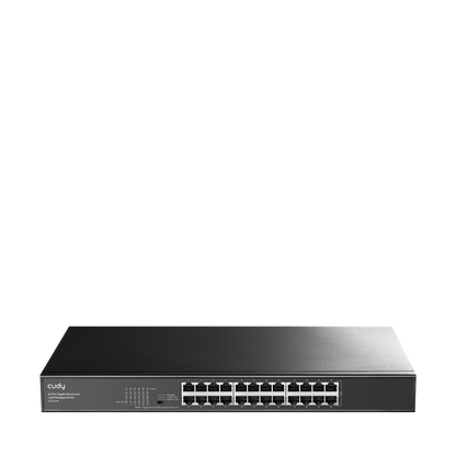 Leicht verwalteter 24-Port-Gigabit-Rackmount-Switch, GS1024E 1.0