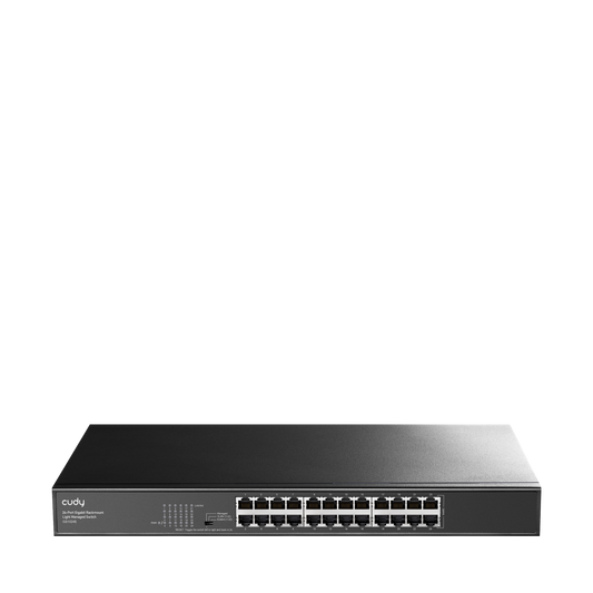 Leicht verwalteter 24-Port-Gigabit-Rackmount-Switch, GS1024E 1.0