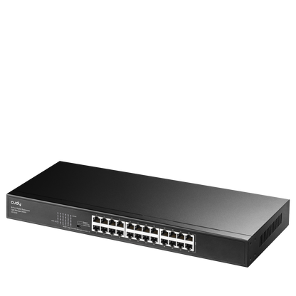 Leicht verwalteter 24-Port-Gigabit-Rackmount-Switch, GS1024E 1.0