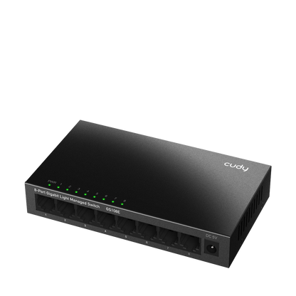 Switch gestionable ligero Gigabit de 8 puertos, GS108E 1.0