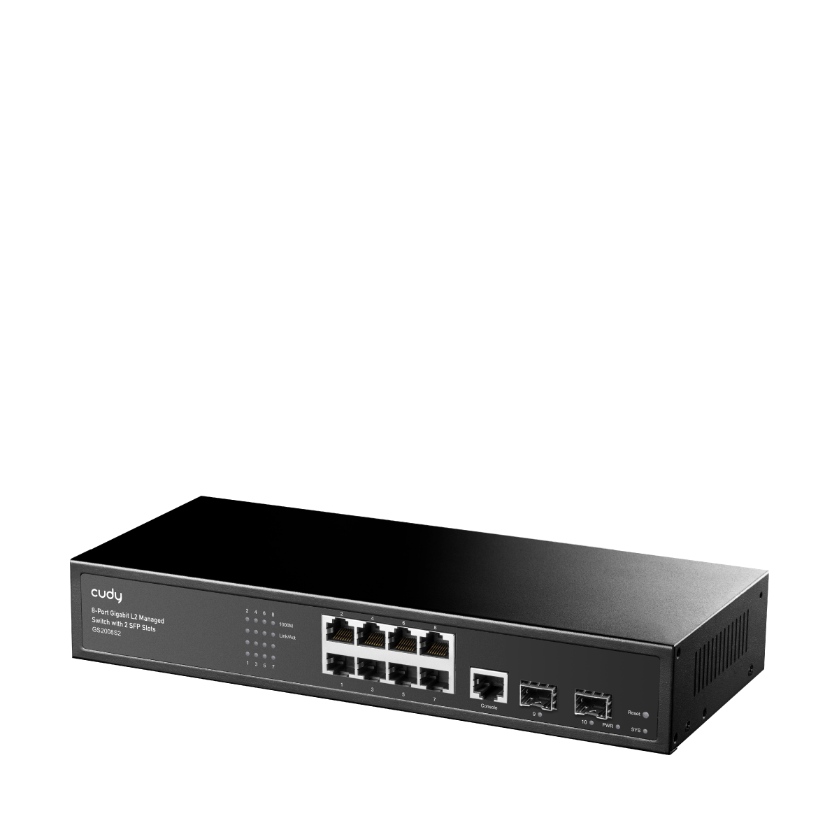8-GbE 2-SFP L2 Managed Gigabit Switch, GS2008S2 1.0