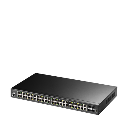 48-GbE PoE L2 Managed Switch with 4-SFP+, GS2048PS4 1.0