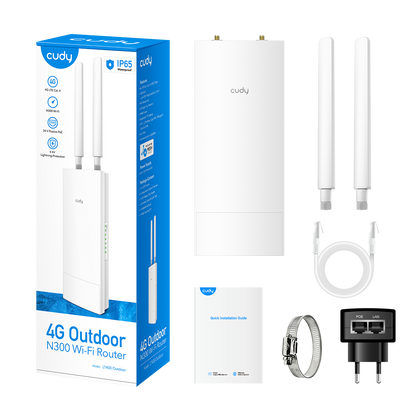 Outdoor/Indoor 4G N300 Wi-Fi Router, LT400 Outdoor 1.0