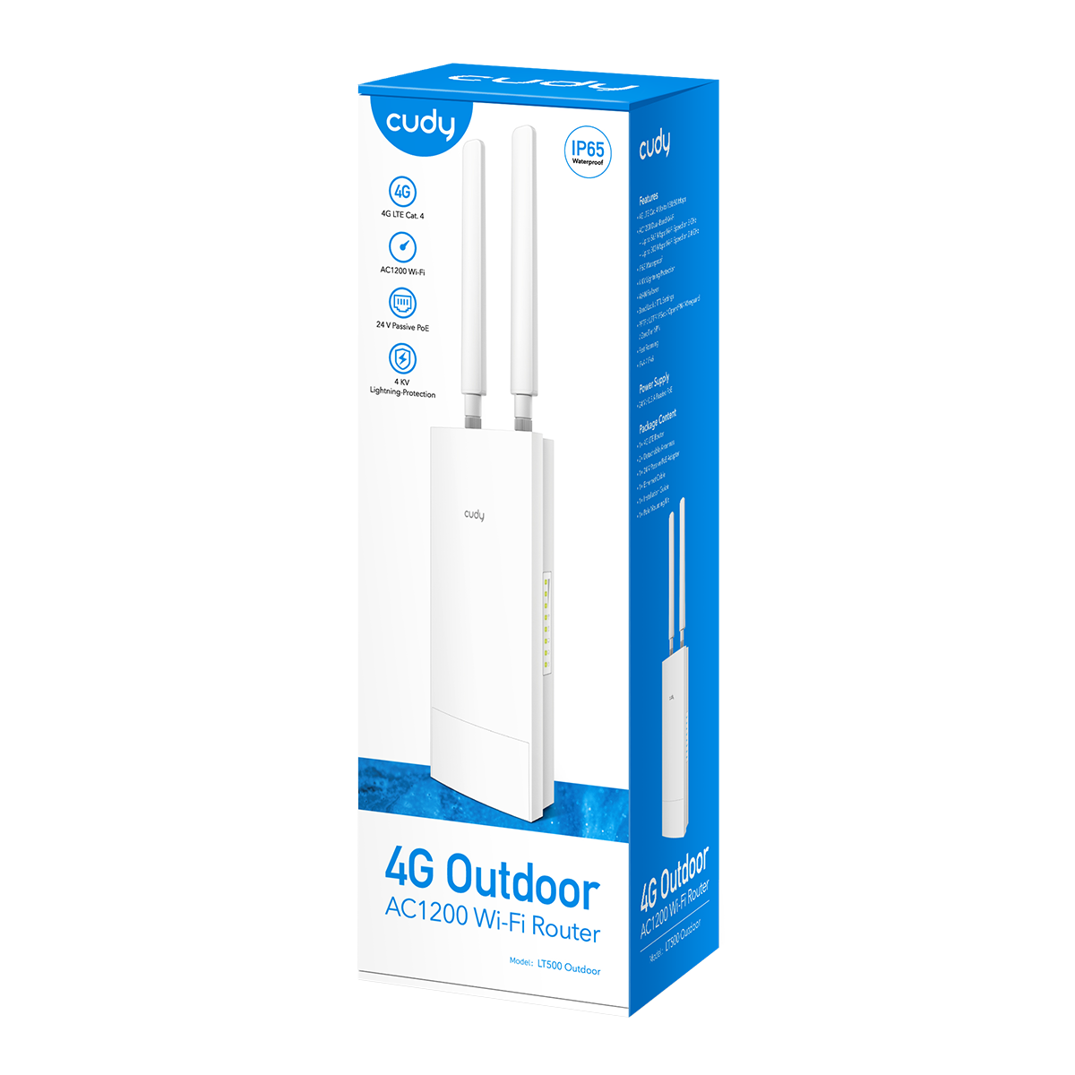 Outdoor/Indoor 4G AC1200 Wi-Fi Router, LT500 Outdoor 1.0