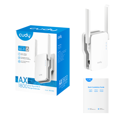 AX1800 Mesh Wi-Fi 6 Range Extender, RE1800 2.0