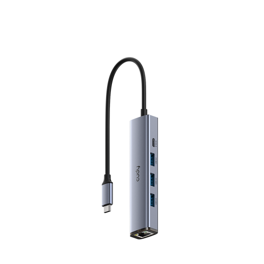 5-In-1 USB-C Hub with Gigabit Ethernet Port, UH605 1.0