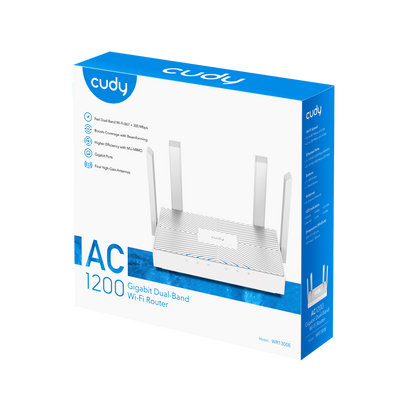 AC1200 Gigabit Mesh Wi-Fi Router, WR1300E 2.0