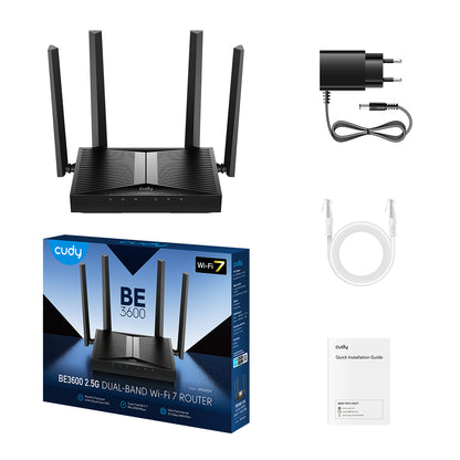 BE3600 2,5G Mesh Wi-Fi 7 Router, WR3600H 1.0